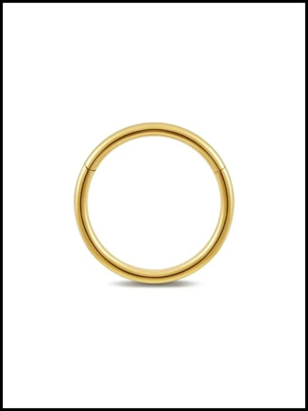 ASTM F136 Titanium Nose Ring Hoop 16G 18G 20G 6mm 8mm Clicker